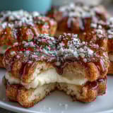 Beautiful flower-shaped shortbread cookies with delicate buttery layers, ideal for springtime tea parties or elegant gatherings.