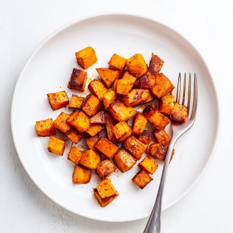 Tender Roasted Sweet Potatoes straight from the oven, served warm as a healthy side dish.