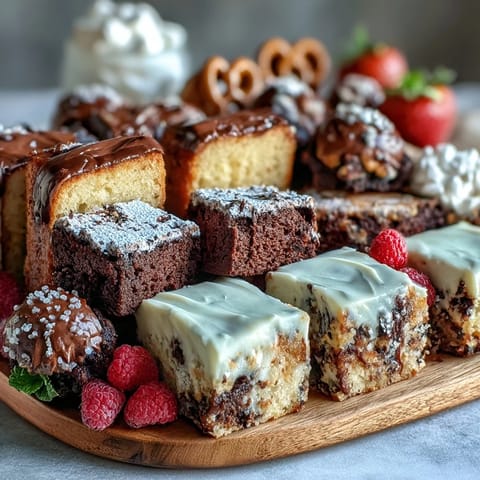 Celebrate graduation with a vibrant dessert board filled with cake slices, cookies, and brownie bites, perfect for sharing and impressing guests.