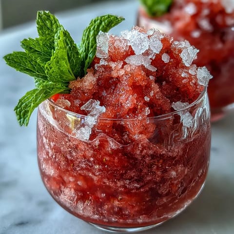 Frozen Strawberry Lemonade Slushie, a vibrant, frosty drink for summer enjoyment.