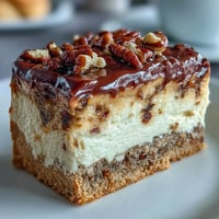 1. Carrot cake cheesecake bars with marbled swirls of spiced carrot cake and creamy cheesecake, topped with smooth vanilla frosting.